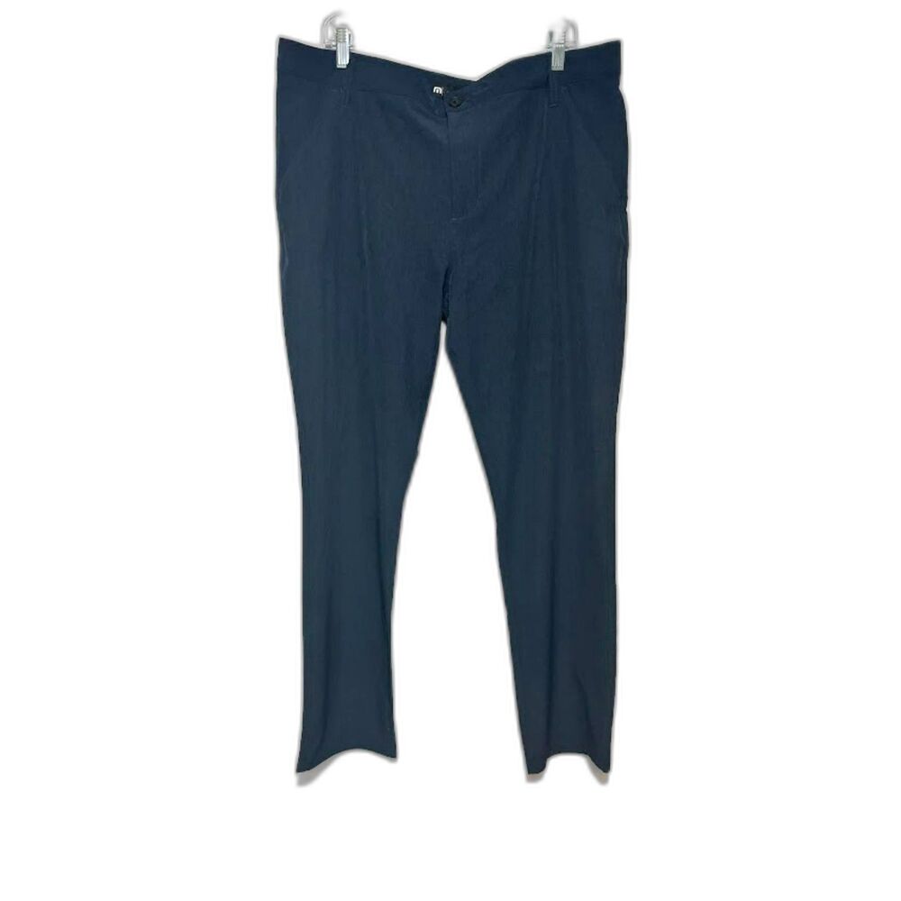 Travis Mathew Pants Men's Size 38x33 Blue Tech Work Performance Trousers Office